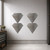 Diamond 3 Steel Cutout Shape, Raw Metal Wall Art and Craft Supply