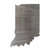 Indiana Steel Cutout Shape - Raw Metal Wall Art and Craft Supply