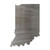 Indiana Steel Cutout Shape, Raw Metal Wall Art and Craft Supply