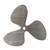 Propeller Steel Cutout Shape - Raw Metal Wall Art and Craft Supply