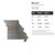 Missouri Steel Cutout Shape - Raw Metal Wall Art and Craft Supply