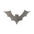 Bat 3 Steel Cutout Shape - Raw Metal Wall Art and Craft Supply