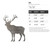 Elk Steel Cutout Shape - Raw Metal Wall Art and Craft Supply