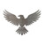 Eagle Steel Cutout Shape - Raw Metal Wall Art and Craft Supply