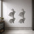 Rabbit Steel Cutout Shape - Raw Metal Wall Art and Craft Supply