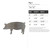 Pig 1 Steel Cutout Shape - Raw Metal Wall Art and Craft Supply