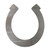 Horseshoe 5 Steel Cutout Shape - Raw Metal Wall Art and Craft Supply