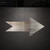 Arrow 3 Steel Cutout Shape - Raw Metal Wall Art and Craft Supply