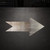 Arrow 3 Steel Cutout Shape, Raw Metal Wall Art and Craft Supply