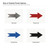 Arrow 3 Steel Cutout Shape, Raw Metal Wall Art and Craft Supply