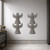Christmas Tree Angel Steel Cutout Shape, Raw Metal Wall Art and Craft Supply