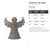 Christmas Tree Angel Steel Cutout Shape, Raw Metal Wall Art and Craft Supply