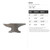 Anvil Steel Cutout Shape - Raw Metal Wall Art and Craft Supply