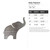 Baby Elephant Steel Cutout Shape, Raw Metal Wall Art and Craft Supply
