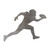 Football Player 2 Steel Cutout Shape, Raw Metal Wall Art and Craft Supply
