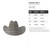 Cowboy Hat 2 Steel Cutout Shape - Raw Metal Wall Art and Craft Supply