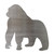 Gorilla Steel Cutout Shape - Raw Metal Wall Art and Craft Supply