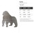 Gorilla Steel Cutout Shape - Raw Metal Wall Art and Craft Supply