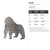 Gorilla Steel Cutout Shape, Raw Metal Wall Art and Craft Supply