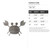 Cartoon Crab Steel Cutout Shape - Raw Metal Wall Art and Craft Supply