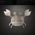 Cartoon Crab Steel Cutout Shape - Raw Metal Wall Art and Craft Supply
