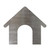 Dog House Steel Cutout Shape - Raw Metal Wall Art and Craft Supply
