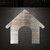 Dog House Steel Cutout Shape - Raw Metal Wall Art and Craft Supply