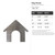 Dog House Steel Cutout Shape, Raw Metal Wall Art and Craft Supply
