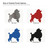 Poodle Steel Cutout Shape - Raw Metal Wall Art and Craft Supply