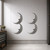 Moon 3 Steel Cutout Shape, Raw Metal Wall Art and Craft Supply
