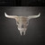 Bison Skull Steel Cutout Shape - Raw Metal Wall Art and Craft Supply