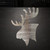 Moose Head Steel Cutout Shape - Raw Metal Wall Art and Craft Supply