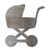 Baby Carriage Steel Cutout Shape - Raw Metal Wall Art and Craft Supply