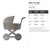 Baby Carriage Steel Cutout Shape - Raw Metal Wall Art and Craft Supply