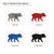 Bear Cub Steel Cutout Shape, Raw Metal Wall Art and Craft Supply