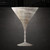 Martini Glass 1 Steel Cutout Shape - Raw Metal Wall Art and Craft Supply