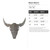 Bison Skull 2 Steel Cutout Shape - Raw Metal Wall Art and Craft Supply