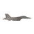 Fighter Jet Steel Cutout Shape, Raw Metal Wall Art and Craft Supply