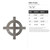 Odin Cross Steel Cutout Shape - Raw Metal Wall Art and Craft Supply