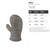 Mitten Steel Cutout Shape - Raw Metal Wall Art and Craft Supply