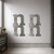 Lower Case N Steel Cutout Shape, Raw Metal Wall Art and Craft Supply