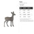 Fawn Steel Cutout Shape, Raw Metal Wall Art and Craft Supply
