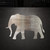 Elephant 2 Steel Cutout Shape - Raw Metal Wall Art and Craft Supply