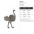 Ostrich Steel Cutout Shape - Raw Metal Wall Art and Craft Supply