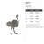 Ostrich Steel Cutout Shape, Raw Metal Wall Art and Craft Supply