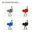 Ostrich Steel Cutout Shape, Raw Metal Wall Art and Craft Supply