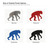Chimpanzee Steel Cutout Shape - Raw Metal Wall Art and Craft Supply