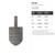 Dreidel Steel Cutout Shape - Raw Metal Wall Art and Craft Supply