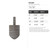 Dreidel Steel Cutout Shape, Raw Metal Wall Art and Craft Supply