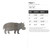 Hippo 1 Steel Cutout Shape - Raw Metal Wall Art and Craft Supply